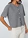 LILLUSORY Short Sleeve Cardigan Sweaters for Women 2026 Summer Cropped Button Up Blouse Spring Sweater Tops Y2K Outfits Clothes Fashion Gray M