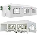 HomGarden 10'x30' Outdoor Canopy Tent Patio Camping Gazebo Shelter Pavilion Cater Party Wedding BBQ Events Tent w/Removable Sidewalls