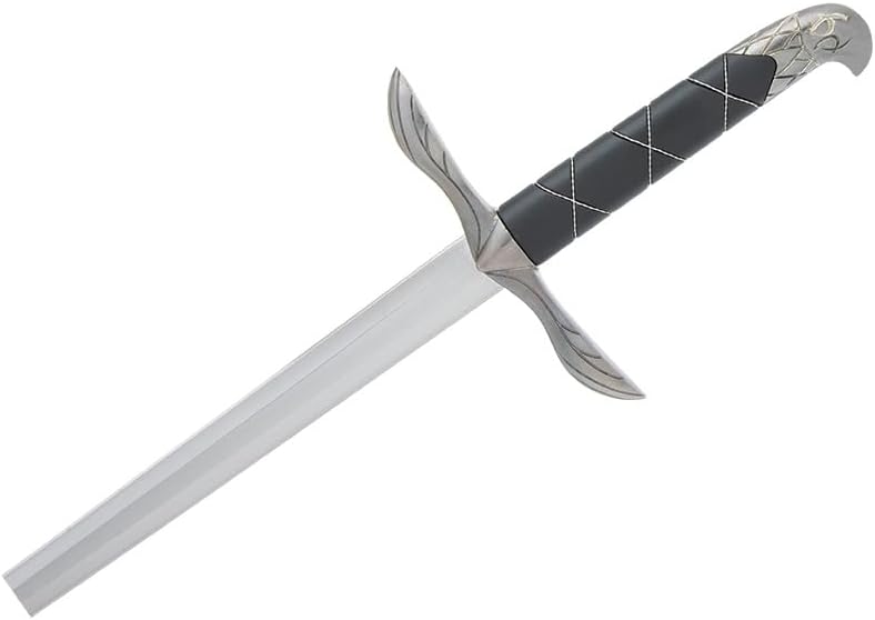 Legends in Steel Mini Replica Champion Short Broadsword - 22 4/5" Length | Replica Medieval Broad Sword Design | 16 7/10" Stainless Steel Blade | Metal Alloy Crossguard | Durable & Attractive Scabbard