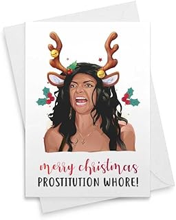 Funny Teresa Christmas Card, Funny Holidays Card, Holiday Card, Merry Christmas, Funny Xmas Card, Inappropriate Snarky Christmas Gift [00253]