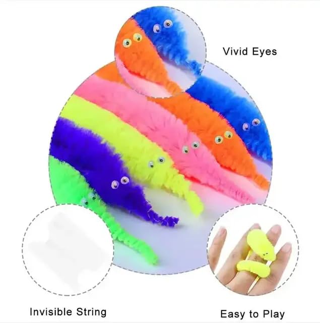 Sawkirp darshraj Magic Worm Toys – Versatile Fidget & Tools for Kids and Adults – Ideal for Enhancing Focus Magic Kit Pack of 2 Pieces - Image 3 thumbnail