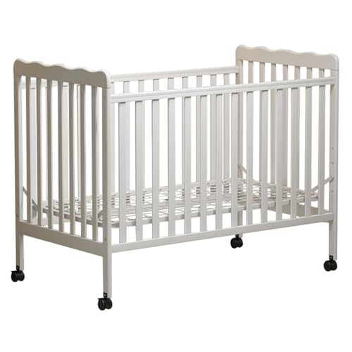 Image of HZANHY Convertible Crib, 3-in-1 Crib Converts from Baby Crib to Toddler Bed, Daybed and Full-Size Bed Frame, Baby Bed,Fits Standard Full-Size Crib(Mattress not Included