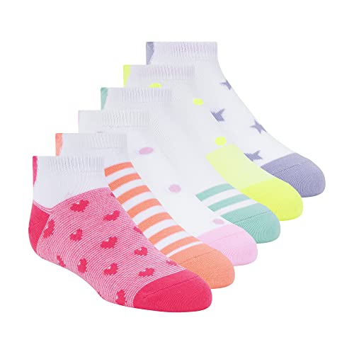 Image of Skechers Girls' 6 Pack Low Cut Socks