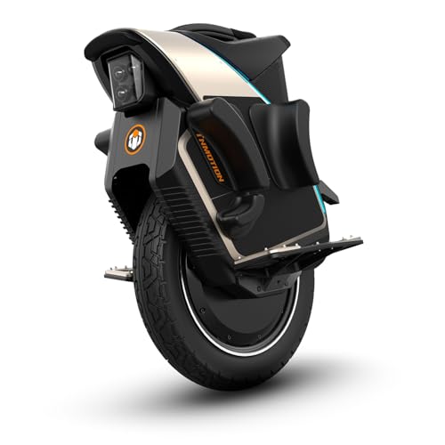 Monociclo eléctrico Inmotion V12S para Adultos, Motor de 2500 W, autonomía de hasta 100 km, límite de Velocidad de 25 km/h, llanta Inflable de 16', Pantalla táctil,