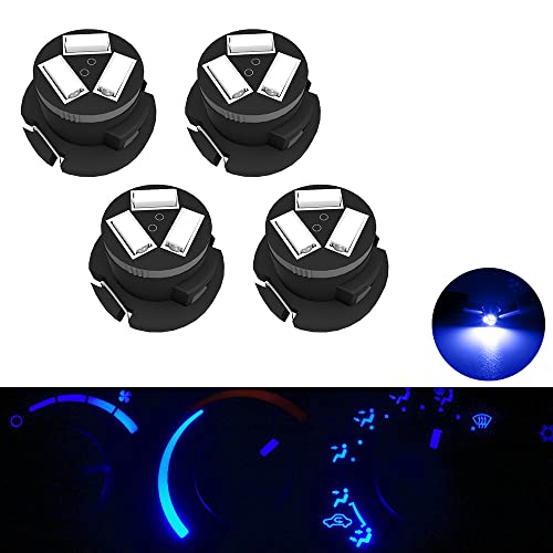 ROCCS SMD AC Climate Heater Control LED Light Bulbs Kit Replacement for Dodge Ram 1500 2500 3500 2003-2008 T5/T4.7 Neo Wedge HVAC Blue Lights