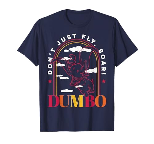 T-shirt Disney Dumbo motif épuré et finitions soignées en maille de coton haut de gamme