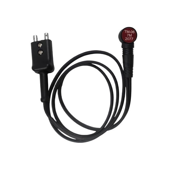 Sonda de medición ultrasónica TM-06 de alta precisión, frecuencia 7 MHz, diámetro de contacto 6 mm, rango de medición de 0,8 a 70 mm en acero miniatura 1
