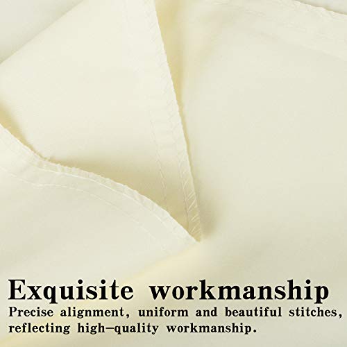 Image of NTBAY Twin Microfiber Flat Sheet, 66 x 96, Butter Yellow