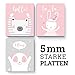 Produktbild (M52) 3x 3D-Poster, Poster für Kinderzimmer und den Bilderrahmen, Kinderposter, Babyzimmer, Baby Bilder, Dekoration, Wanddeko 17 x 20 cm (rosa)