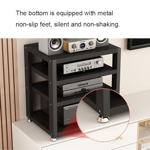 Support multimédia de bureau à 4 niveaux pour console et équipements stéréo - 5