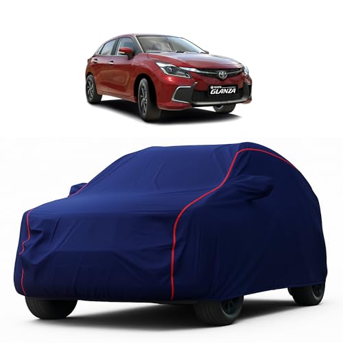 Image of Heavy-Duty Car Cover for Compatible with Toyota Glanza (2022 to 2025 All Models) Deluxe Car Protection Cover - Waterproof & UV-Resistant All-Season Exterior Protection