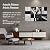 Sound Absorbing Wall Art, 8 Pack Acoustic Art Panels, Self-Adhesive Decorative Wall Panels for Home Office Recording Studio, 47.2 x 31.4 in (Black & White)