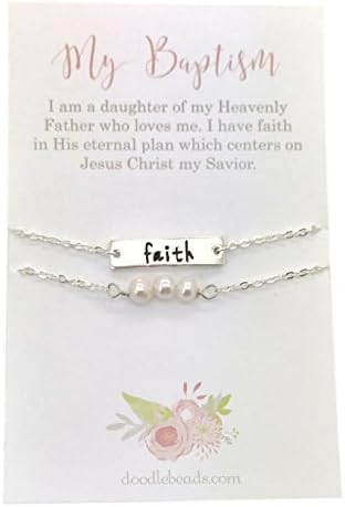 Faith Bracelet, LDS Baptism Gift