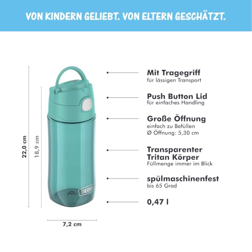 Thermos kids FUNTAINER Tritan Trinkflasche 0,47 l, ocean teal – Ansicht 4