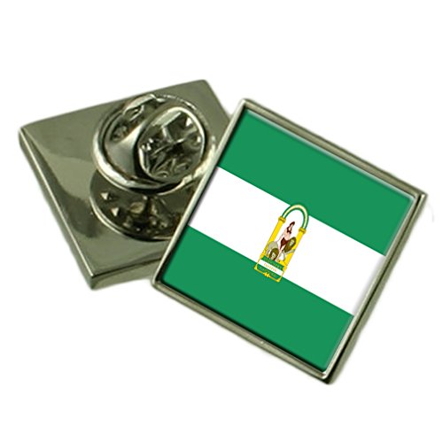 Insignia de solapa de Andalucía pin grabado sin caídas cuadro personalizado