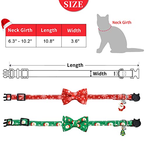Collares de Navidad para gatos con cierre seguro que evitan rozaduras 6