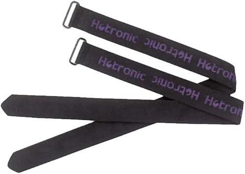 Hotronic Black Velcro Attachment Straps for Skiing, Snowboarders and Skiers, Unisex, Adults, Sports Enthusiasts