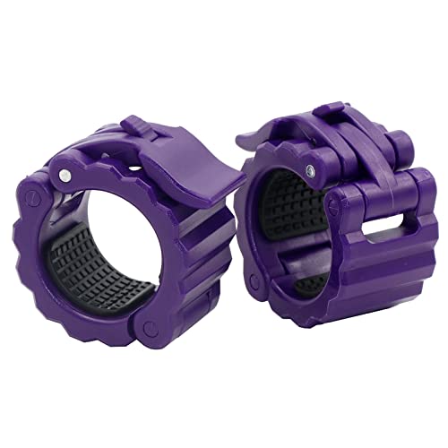 Greenseven Weight Bar Clamp Olympic Quick Release Barbell Collar Locking 2 Inch Plate Workout For Gym Home Lock Dumbbell Curl Bar(Purple) #TOP30