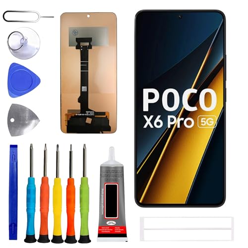 Écran LCD pour Xiaomi Poco X6 Pro 5G numériseur tactile 6.67 pouces sans empreinte