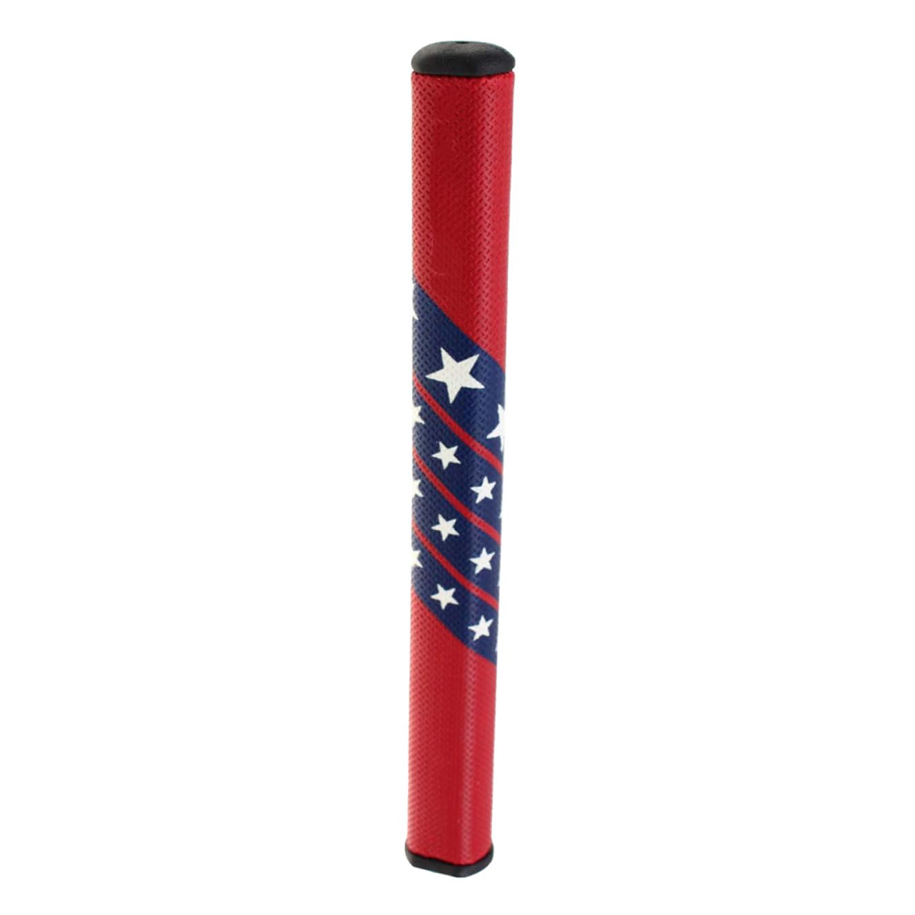 Sosoport 3piezas Empuñadura De Golf Diseño De Día Independencia Americana Accesorio Duradero y Cómodo Para Entrenamiento y Celebraciones Rojo