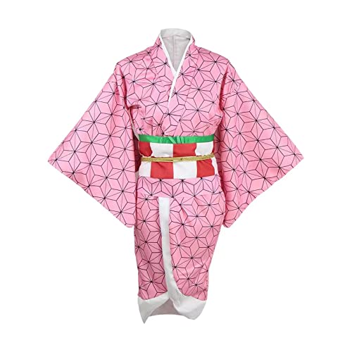 Oispvpes Anime Costume Mitsuri Tanjirou cosplay Nezuko Shinobu Zenitsu Giyuu Halloween outfit Adult