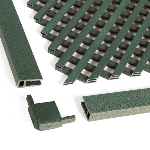 Pack INSTALACIÓN CELOSÍA Lop + 3 PERFILES + Kit ESCUADRAS Verde 1X2 M