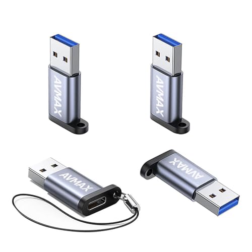 AVMAX USB - USB CA_v^[ 4Zbg USBCXIXJ[`[W[ OTCRo[^[ő5Gbps MacBook Pro/MacBook Air/iPad Pro ̑ USB-C [p