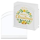2 Pack Napkin Holder for Table, Clear Acrylic Tissue Holder, Tissue Dispenser for Kitchen, Cocktail Napkin Dispenser for Bar, Hotel, Restaurant, Home, Party.