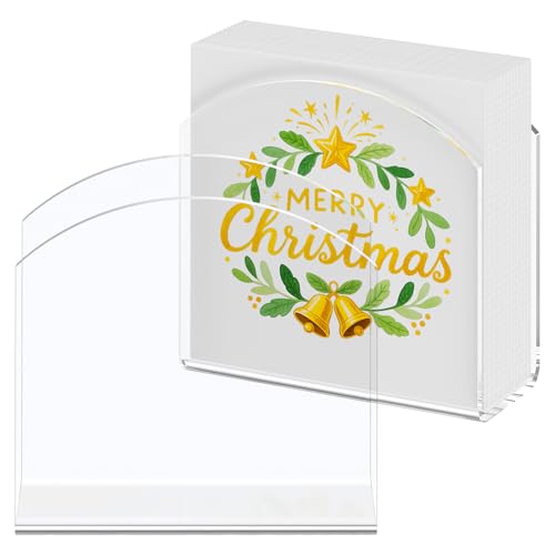 2 Pack Clear Acrylic Napkin Holder