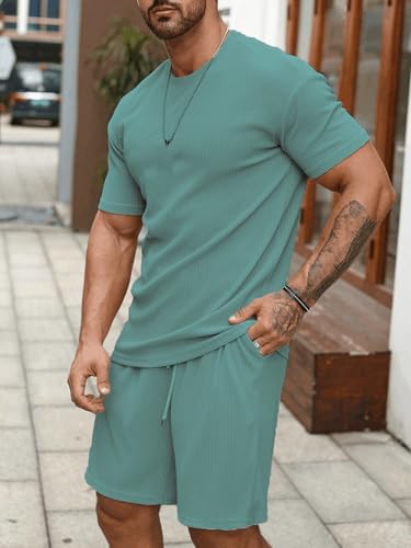 SHIENZY Men's Casual Solid Printed Night Suit Co-Ord Set || T-Shirt and Shorts Nightwear Set || Sleepwear/Loungewear for Regular Wear (1166SHZ_RM_3XL) - Image 3 thumbnail