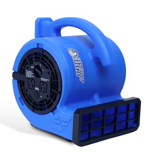 BEYOND BREEZE 1/4 HP Air Mover Fan with Dual Outlets