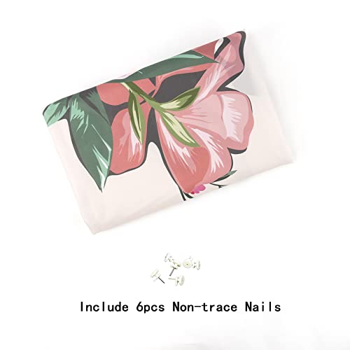 Eobtain Pink Butterfly Tapestry Wall Hanging Spring Flowers Green Leaves Botanical Floral Plants Motivational Quotes Aesthetic Vertical Retro Tapestry For Bedroom Living Room Indie Decor,40Wx60H Inch #TOP6