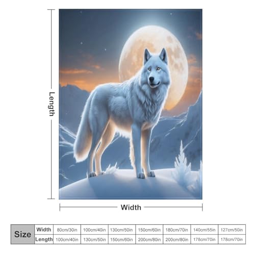 Couverture loup chaude et douce à offrir pour réchauffer le lit