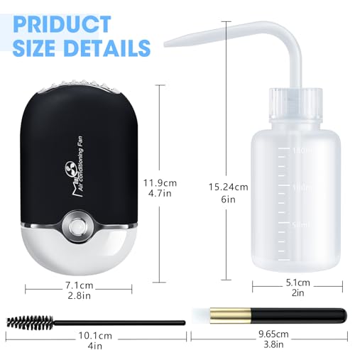 image for mlogiroa Lash Fan Eyelash Extension Supplies with USB Mini Portable Fa