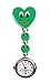 Produktbild Schwesternuhr Krankenschwesternuhr Top modernes Tigaheart-Smiley Design mit Clip und Batterie Pflegeruhr Kitteluhr Damenuhr Herrenuhr 1 Stück (Grün)