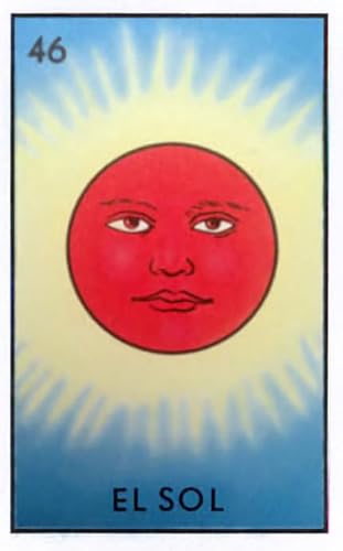 46 El Sol (The Sun) Mexican Loteria Vinyl Decal Sticker UV & Water Proof Gift Souvenir Car Window Tumbler Bumper 4.2