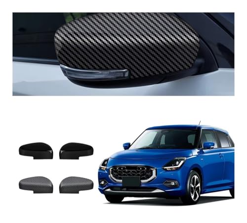 Coques rétroviseur voiture look carbone Swift 2017-2025 pour look urbain moderne - 2