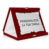 🏆 Targa personalizzabile in alluminio con stampa UV a colori: ideale per dediche, loghi, frasi commemorative e ringraziamenti.