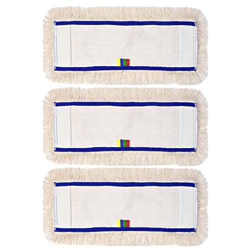 Profi Wischbezug aus Baumwolle | 40cm Breite | 3er-Pack | für alle Bodenarten und Bodenwischer | Erâ€¦ – Miniatur