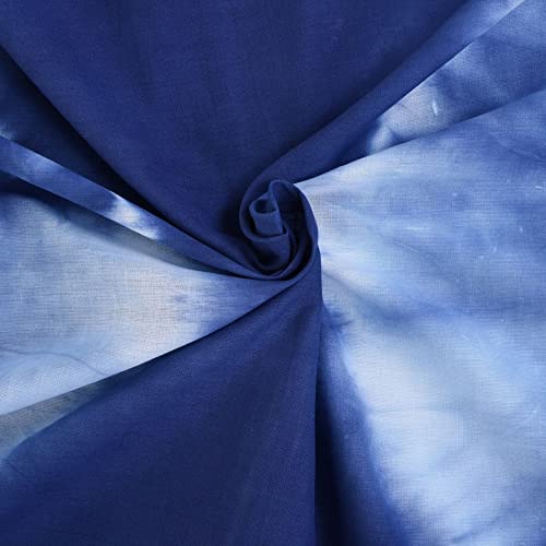 Tissu Shibori en coton 5m de qualité supérieure teint à la main pour styliste