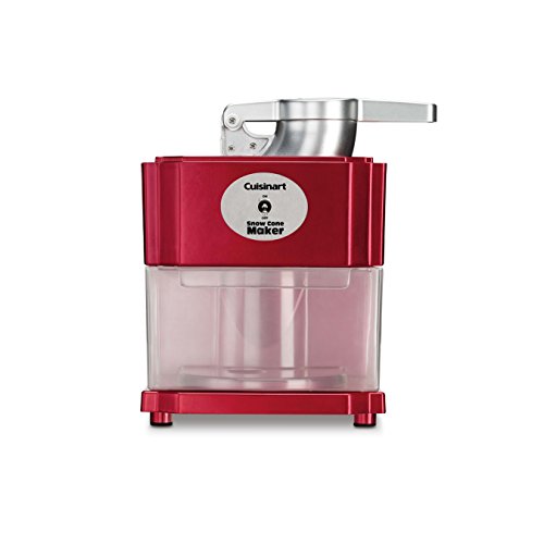 Cuisinart Scm-10P1 Snow Cone Maker, Professional Motor And Blade Mechanism Has Interlock Safety Feature That Creates Real Shaved Ice For Snow Cones, Slushies', Frozen Lemonades Or Adult Drinks, Red #TOP2