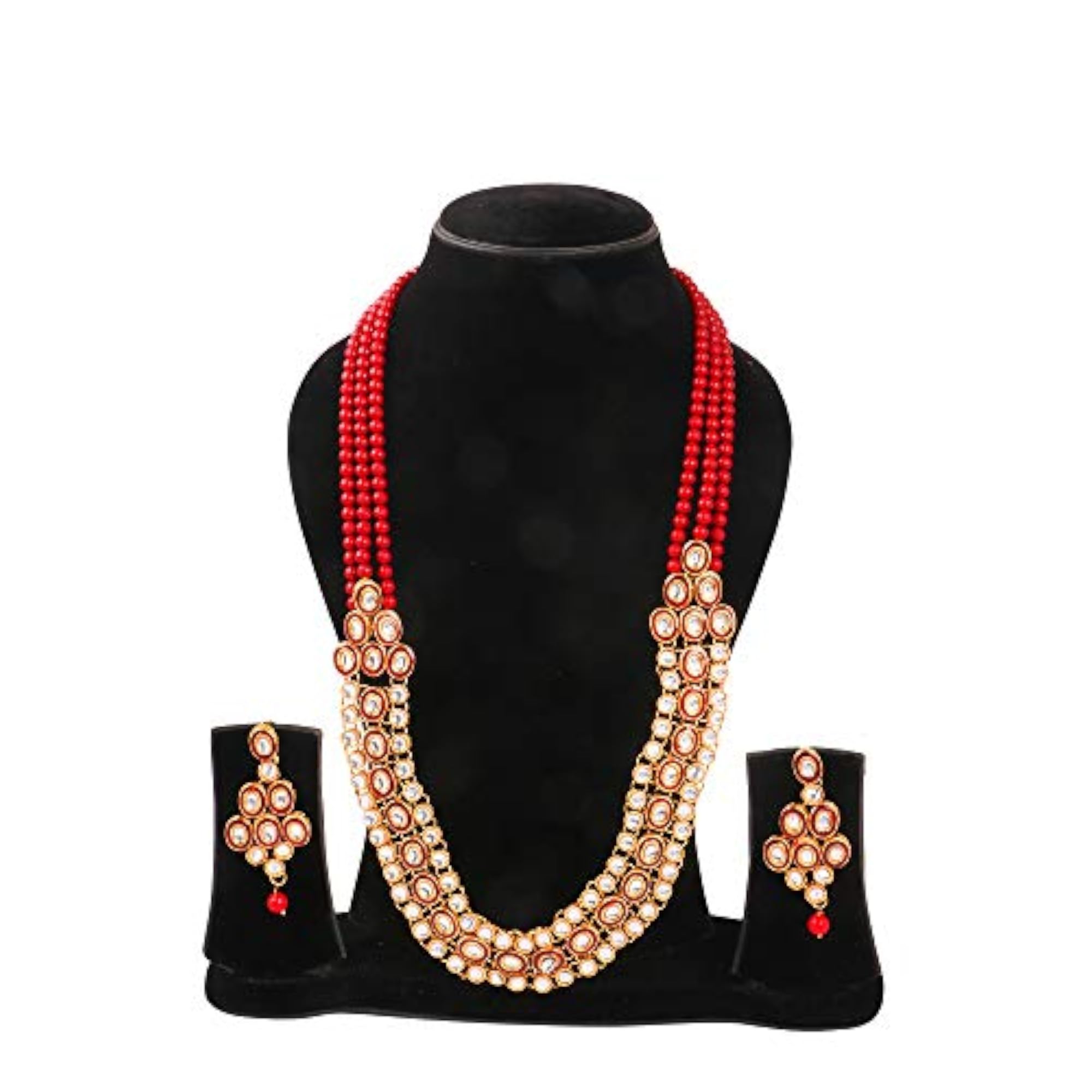 Traditional Plated Jewellery Set (YBNK_5641)