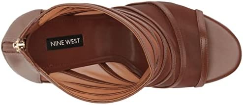 NINE WEST Women's LARANG Ankle Boot, Brown 210, 5.5 | Image 4