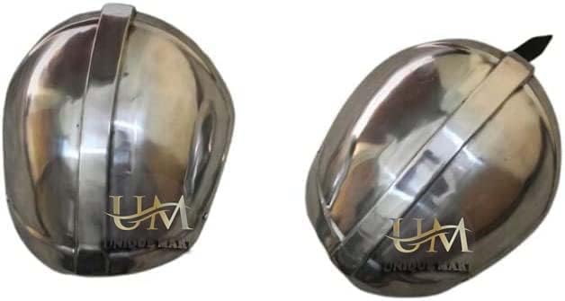 Medieval Mandalorian Pauldrons Armor Shoulder Steel Warrior Pair 18g Steel