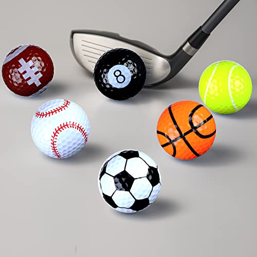 24 Pcs Assorted Golf Balls Bulk Golf Balls Novelty Golf Balls Funny Training Sports Gift For Golfer Kids Graduation Gift, Men, Dads, Women #TOP5