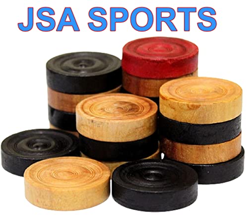 Image of Wooden Carrom Board 26 Inches (Black Beige), All Ages
