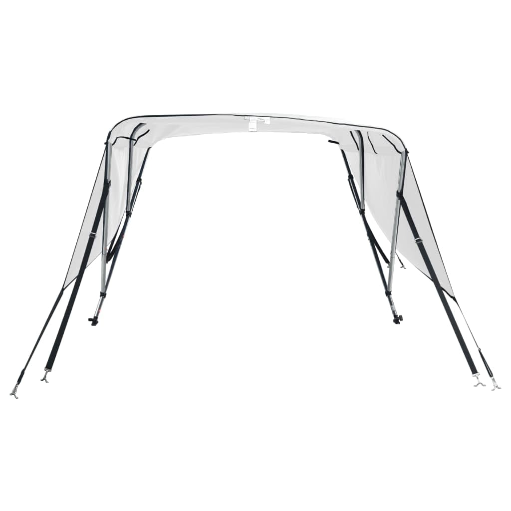 3-Bow Bimini Top con pannelli laterali, 183 x (154-167) x 137 cm, poliestere 600D con protezione UV, impermeabile, antivento, traspirante