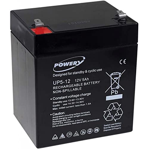 Powery Powery Batería de Gel UP5-12 12V 5Ah