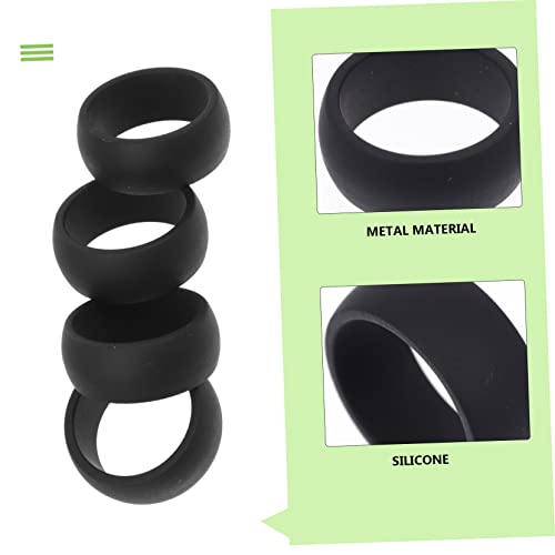Anillos deportivos de silicona para dedos 4 piezas miniatura 2