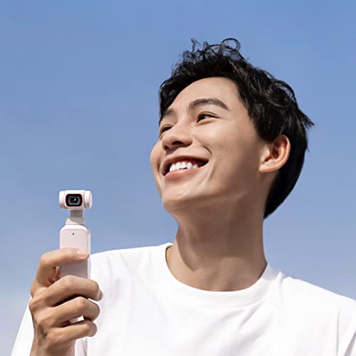 Image of DJI Pocket 2 Exclusive Combo (Sunset White) - Pocket-Sized Vlogging Camera, 3-Axis Motorized Gimbal, 4K Video Recorder, 64MP Photo, ActiveTrack 3.0, YouTube TikTok Video, for Android and iPhone